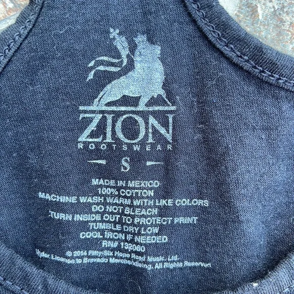 Zion Rootswear Women's Black Bob Marley Rasta Racerback Tank Top - Picture 10 of 12